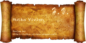 Hutka Vivien névjegykártya